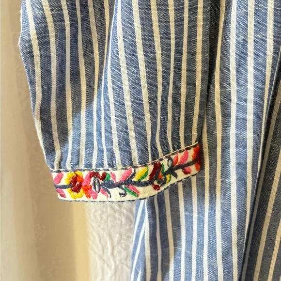 Top It Off Stripped embroidered Dress - Picture 3 of 5